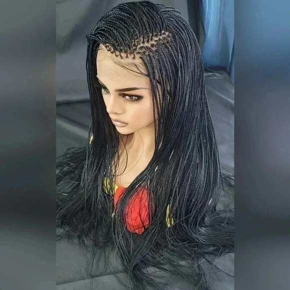 100% Handmade Micro Millions Braided wigs black wig,  NWT,  yassine - Picture 10 of 17